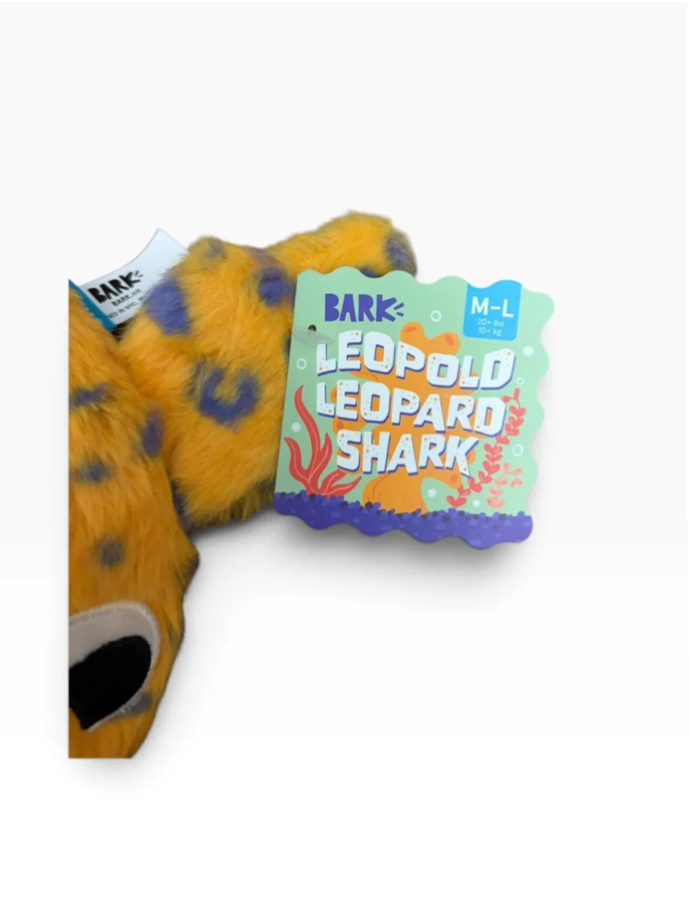 BARK Manny Ray Coral Ruff Dog Toy Set